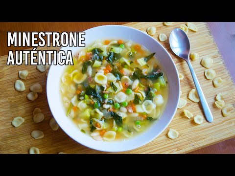 Sopa minestrone receta original italiana